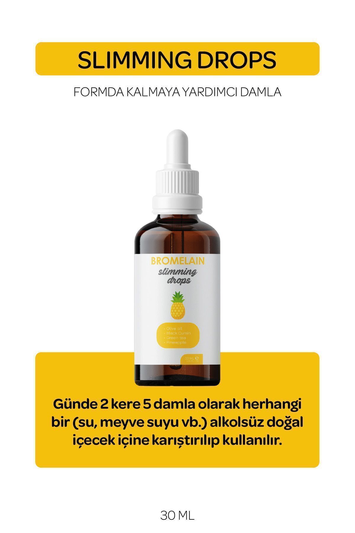 , Bitkisel Form Ve Detoks Damlası 30 ml