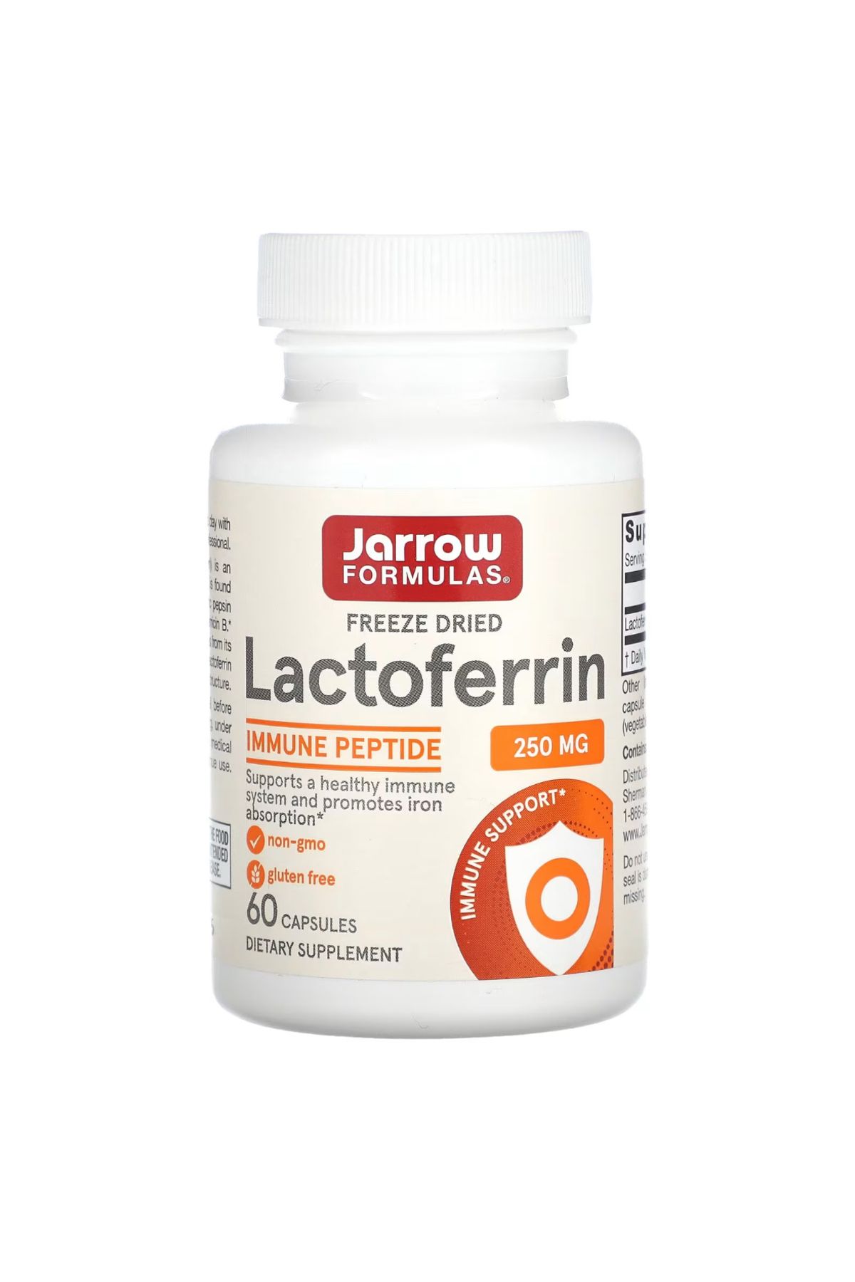 , Lactoferrin, Freeze Dried, 250 mg, 60 Capsules usa vers.234355