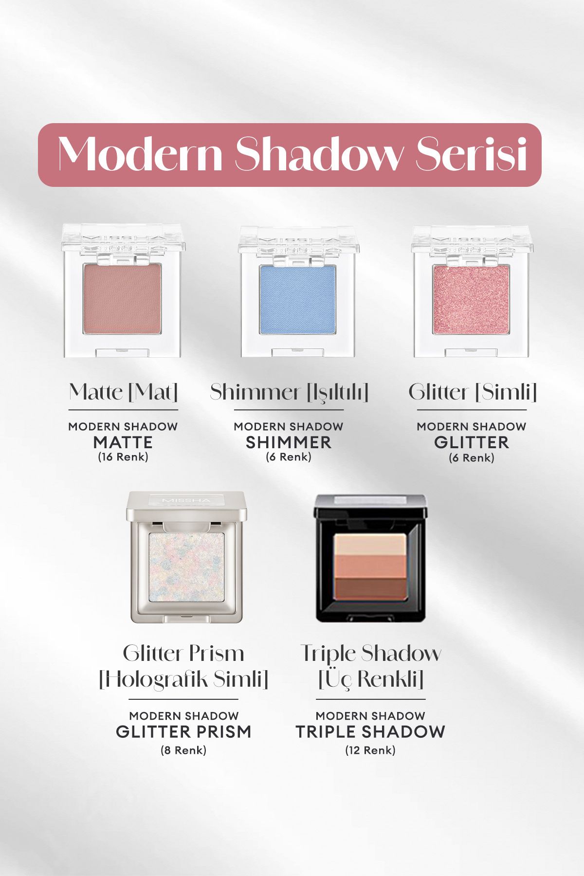 Topaklanmayan El Yapımı Holografik Simli Far Modern Shadow Glitter Prism (No.1 Heaven's Prism)