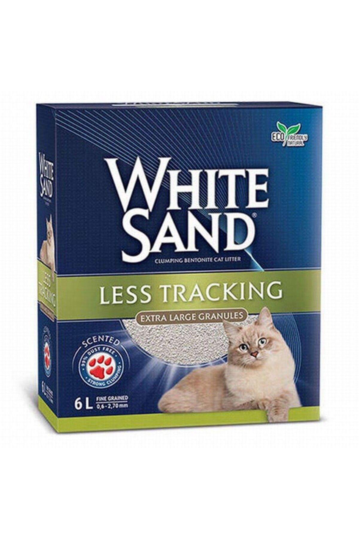 VancatWhite Sand LessTracking Cat Litter Hızl...