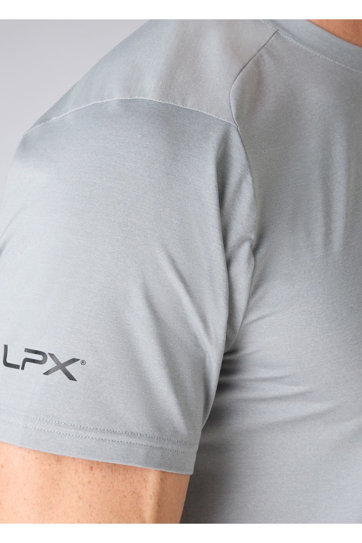 M LPX Cooling UV SS Grey Melange Erkek T-shirt Beden: M