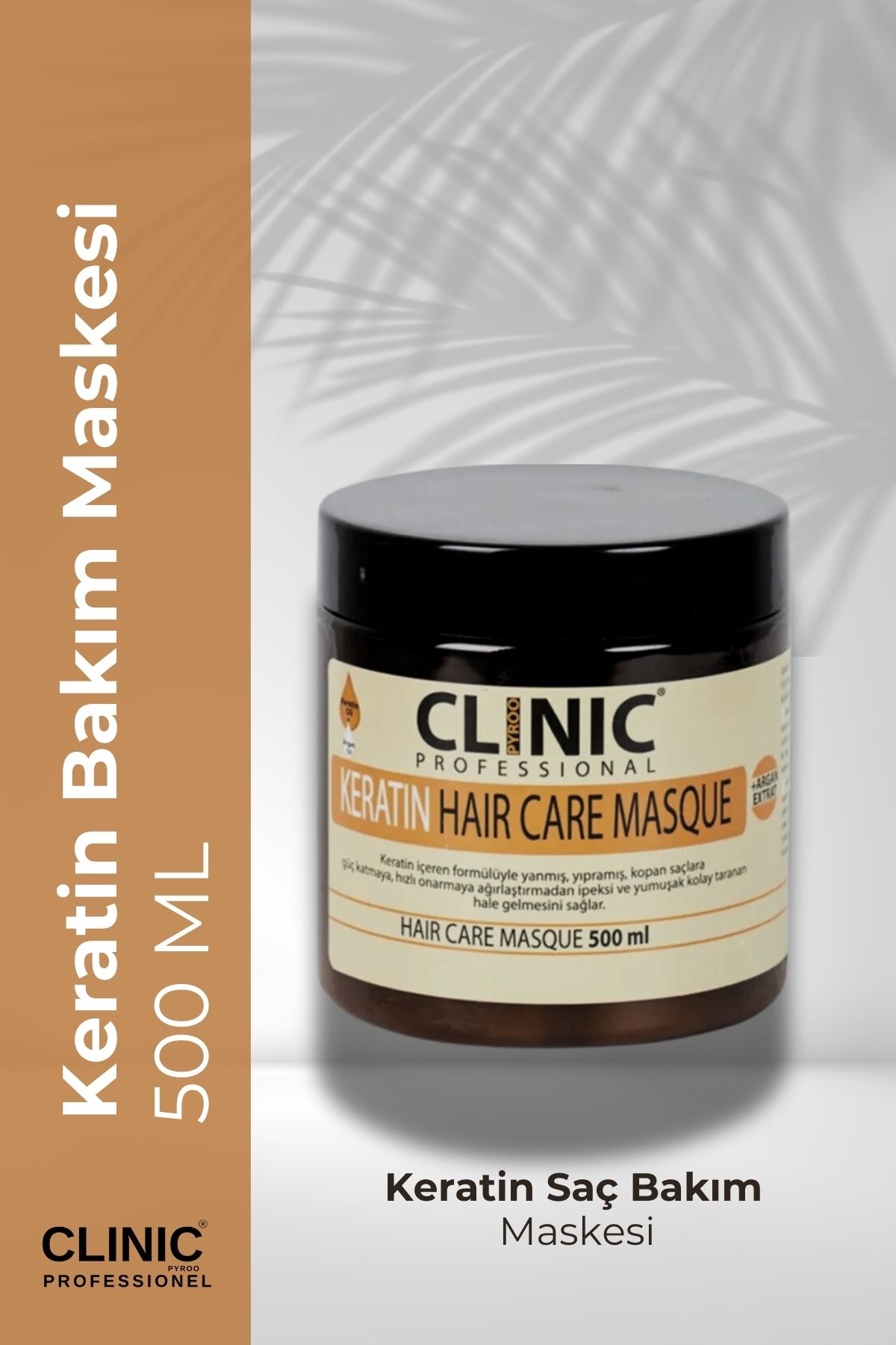 CLINIC PYROO Keratin SaçBakım Maskesi (500 ML...