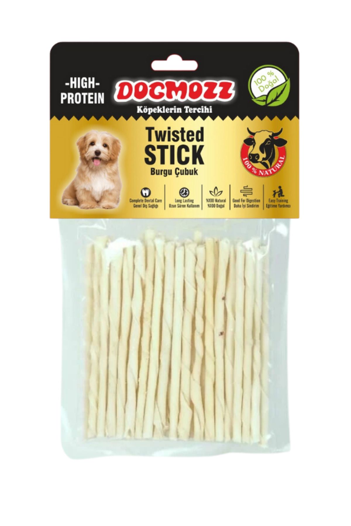 DogMozz Premium Stick InceBurgu Deri Çubuk Be...