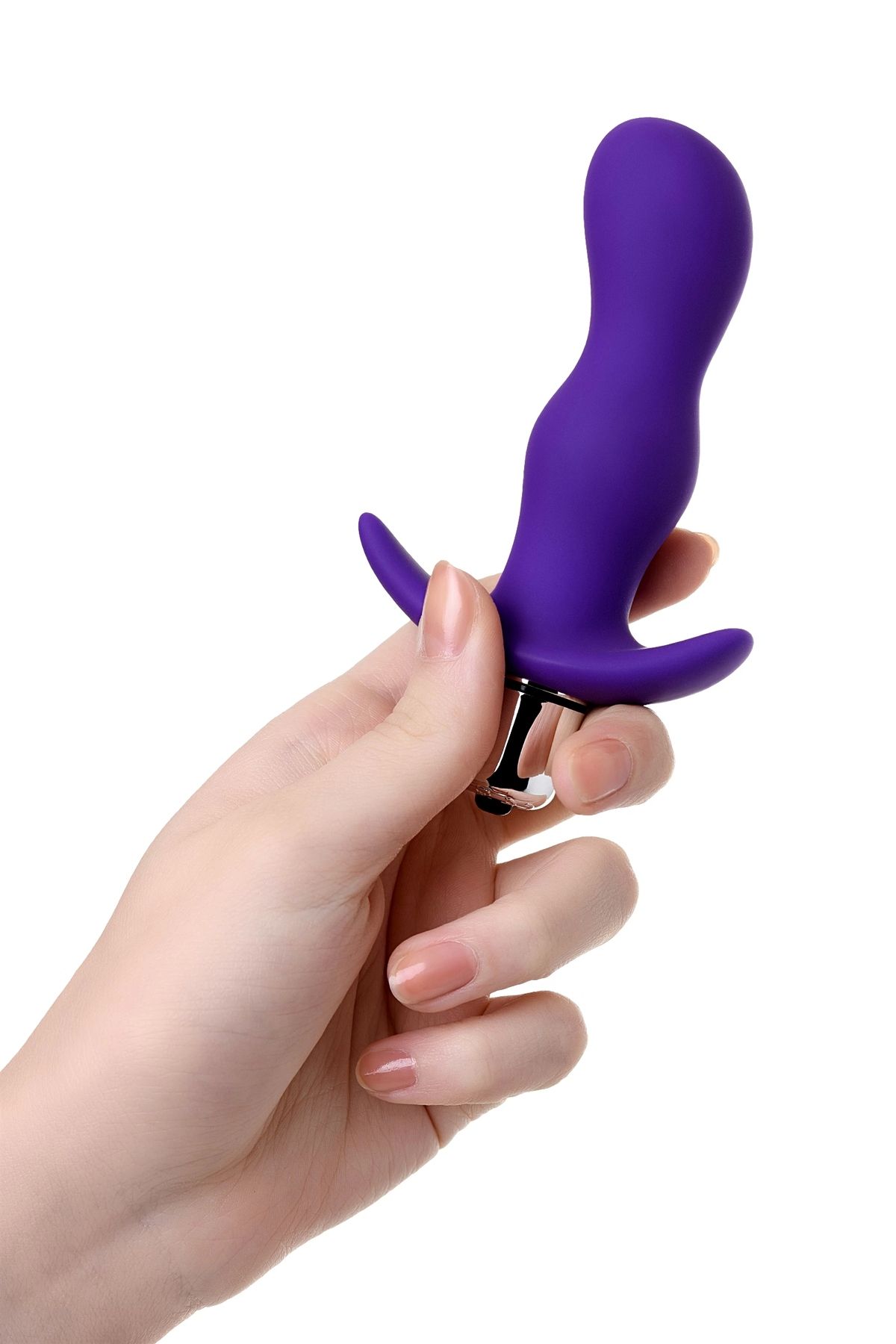 Vibro Anal Plug, boyut S, silikon, mor, 11,2 cm