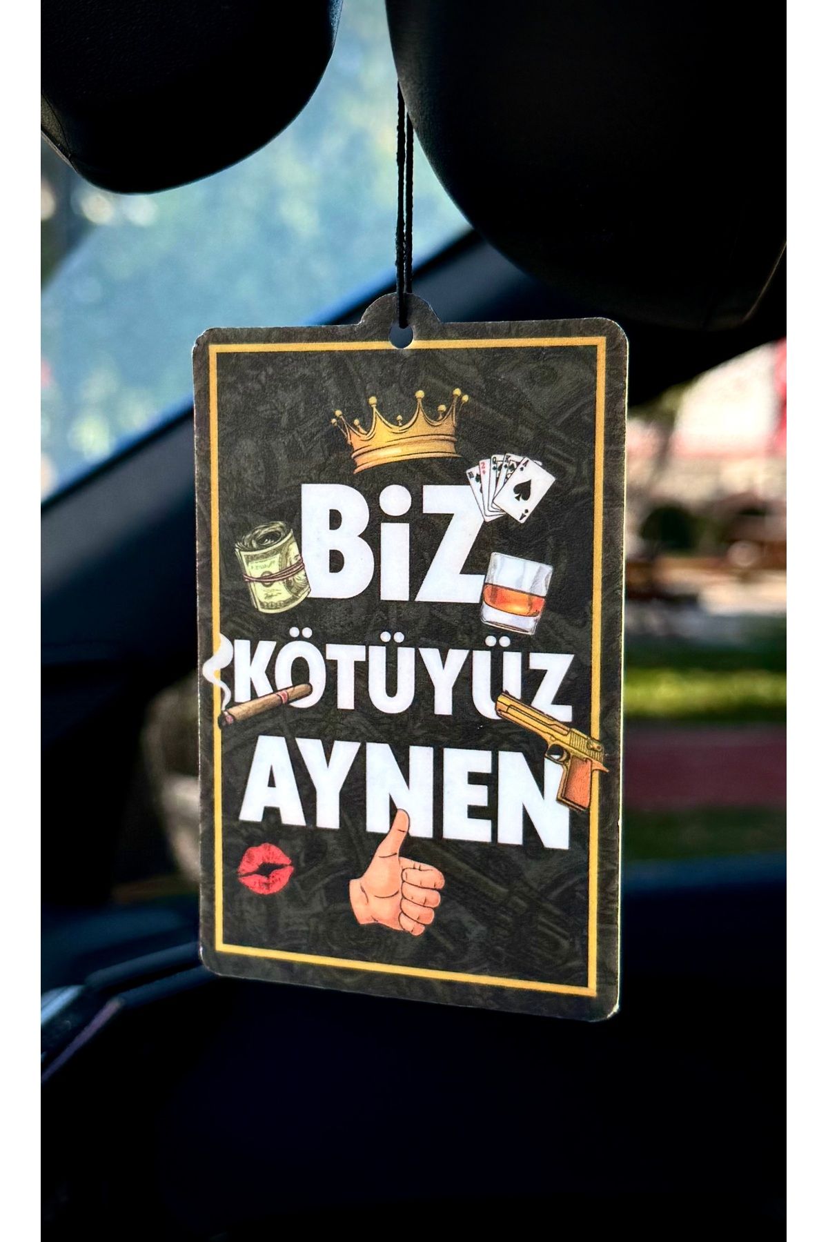 Duftpalm BİZ KÖTÜYÜZ AYNENTASARIMLI COOL ARAÇ...