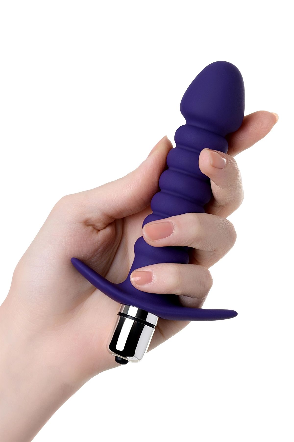 Condal anal vibratör, suya dayanıklı, silikon, mor, 14 cm, Ø 2,9 cm