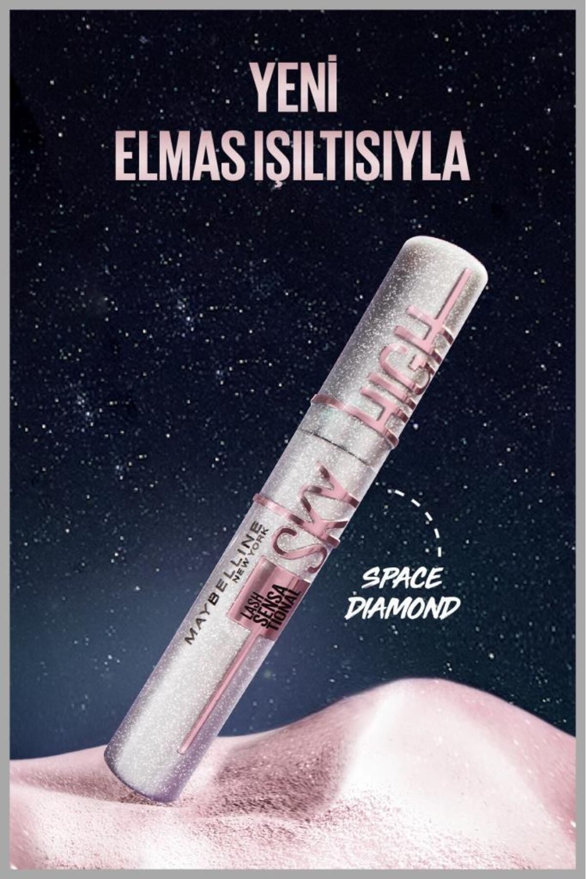 Lash Sensational Sky High Space Diamond Top Coat - Elmas Işıltılı son kat maskara