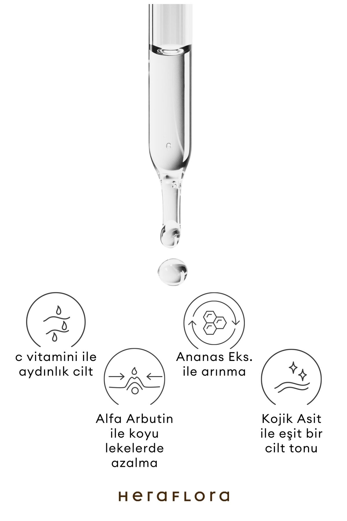 Pure Light Aydınlatıcı,Leke Karşıtı Serum 30 ml Vitamin C,Arbutin,Ananas Eks,Kojik Asit