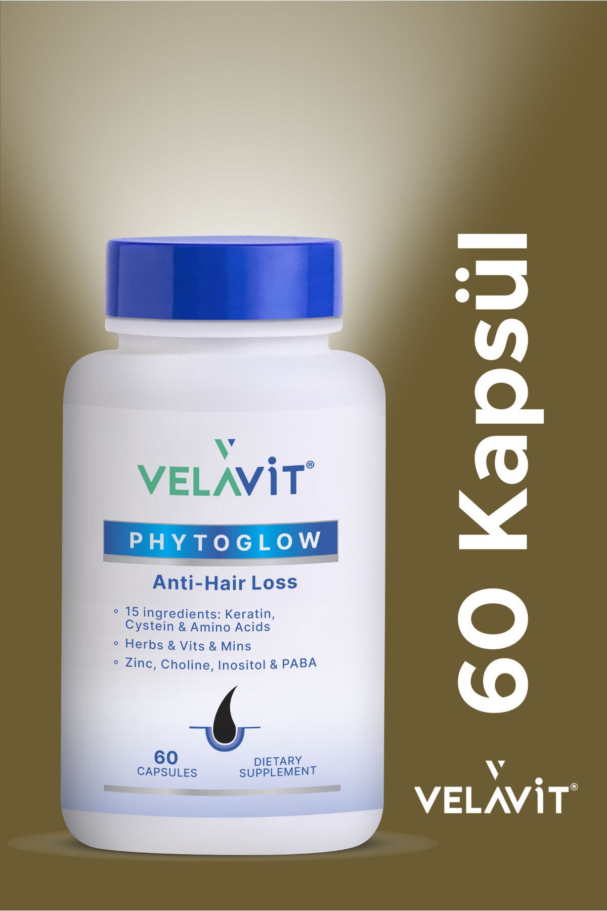 Velavit Phytoglow Anti-HairLoss 60 Kapsül