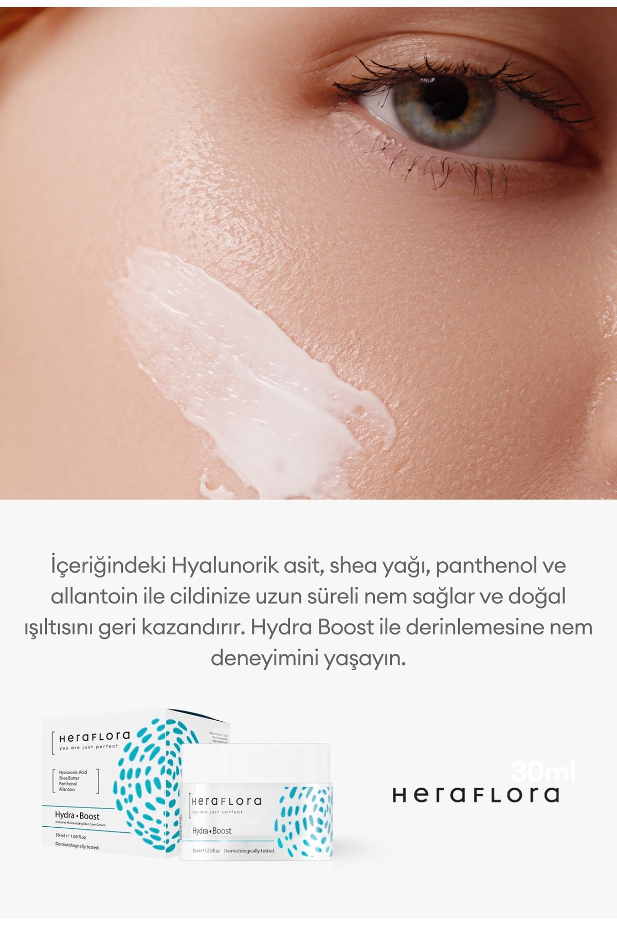 Hydra Boost Su Bazlı Hyalüronik Asit,Shea Yağı,Panthenol Yoğun Nemlendirici Krem 50 ml