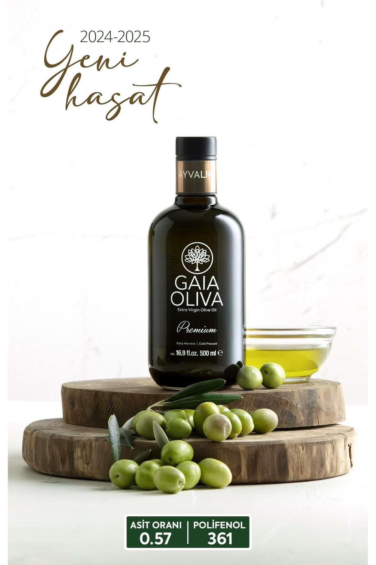 Gaia Oliva Ödüllü PremiumAyvalık 500 ml Erken...