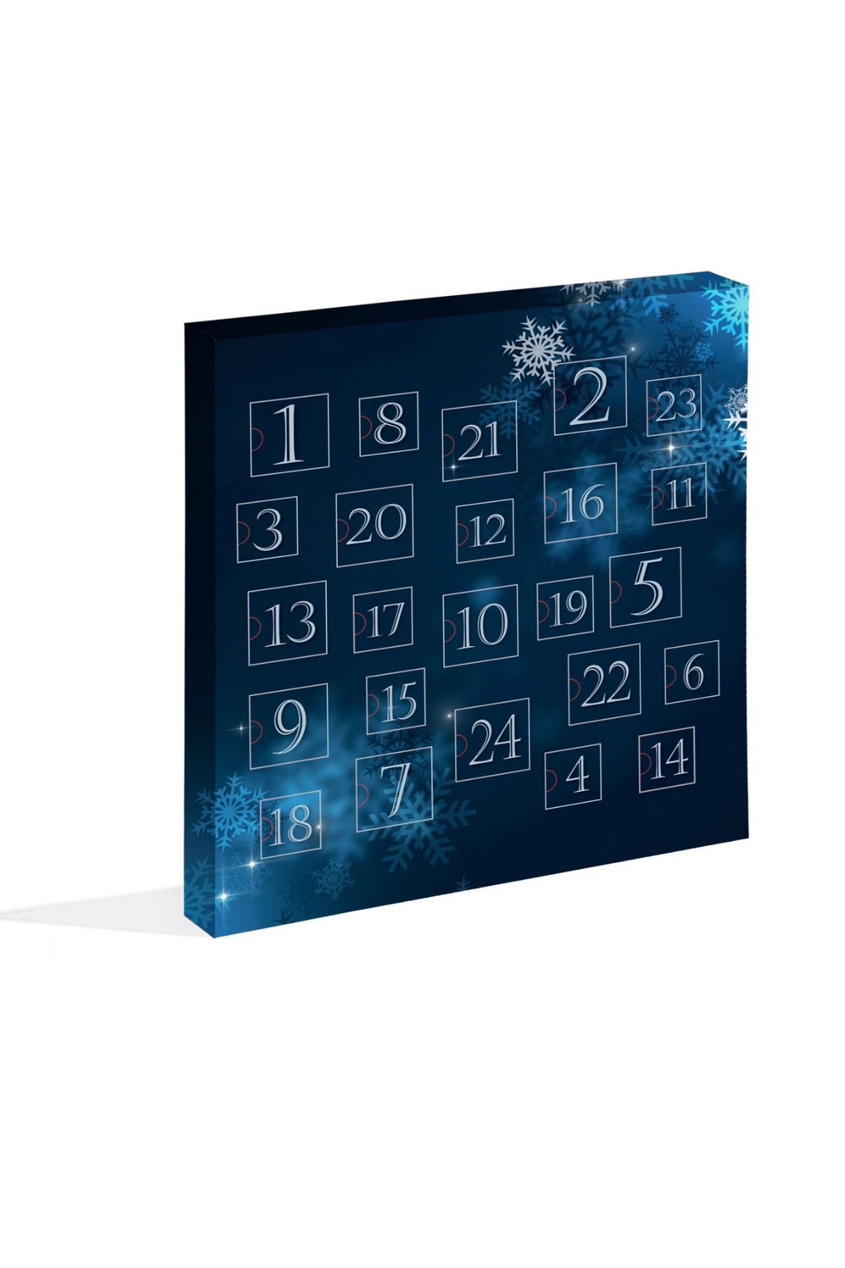 Kadın 24'lü Yılbaşı Hediye Seti - Advent Calendar - Gümüş Renk Takılar