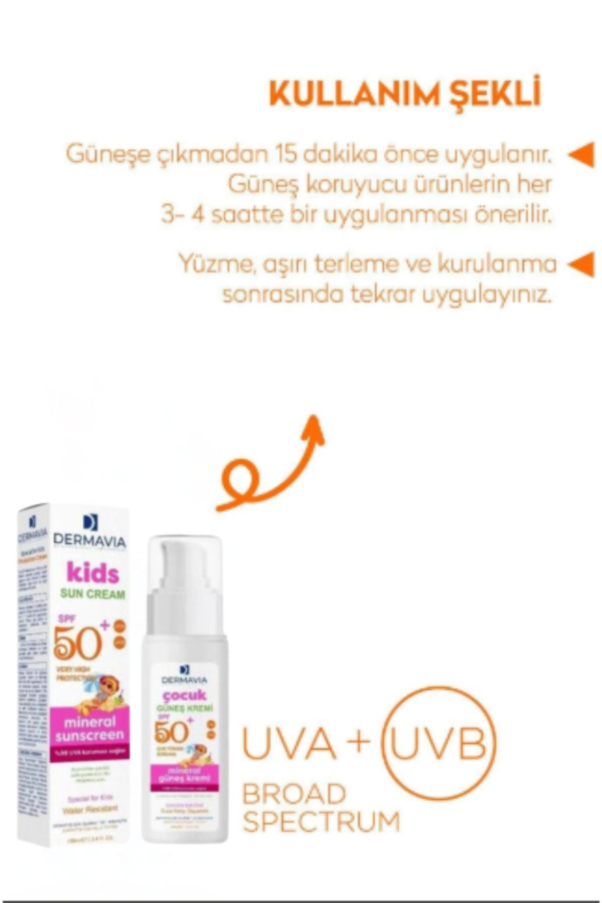 Çocuk Güneş Kremi Spf 50 100 ml