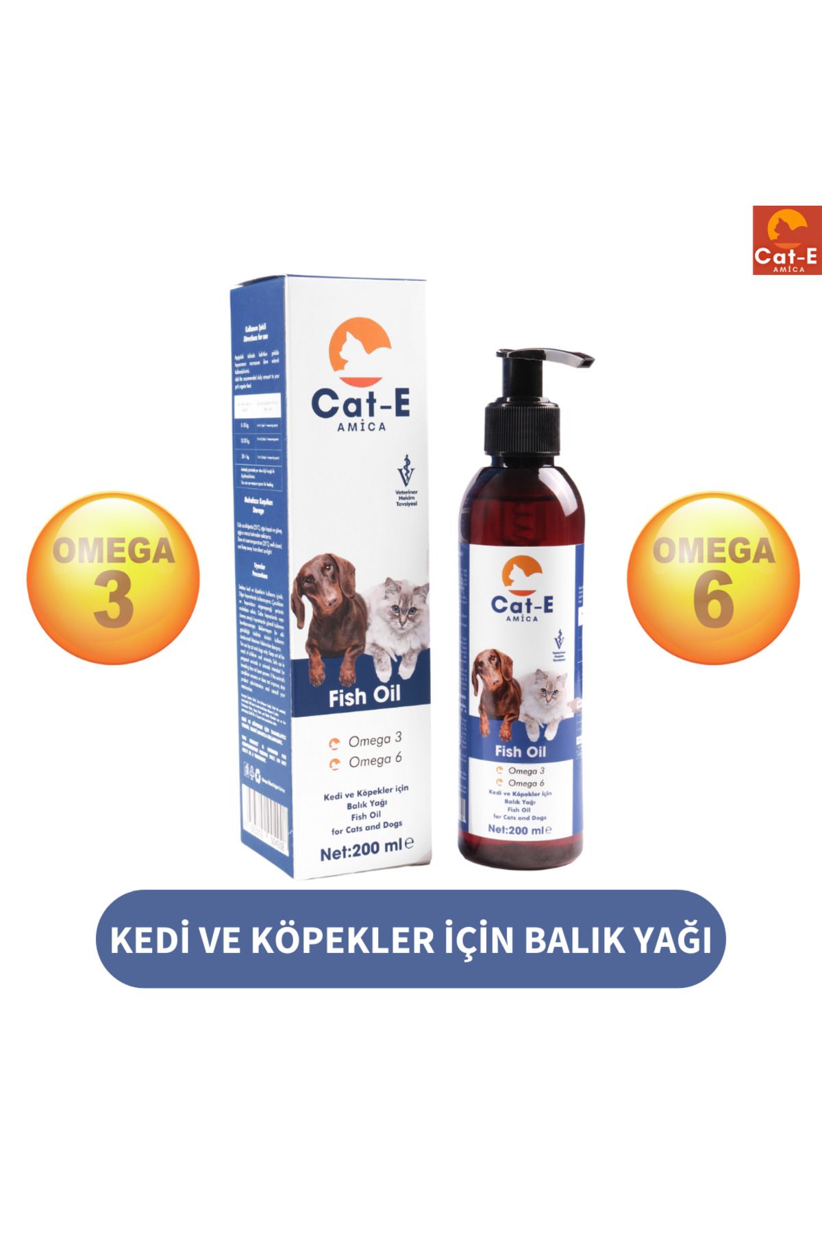 AMİCA CAT-E BALIK YAĞI (FİSHOİL) KEDİ VE KÖPE...