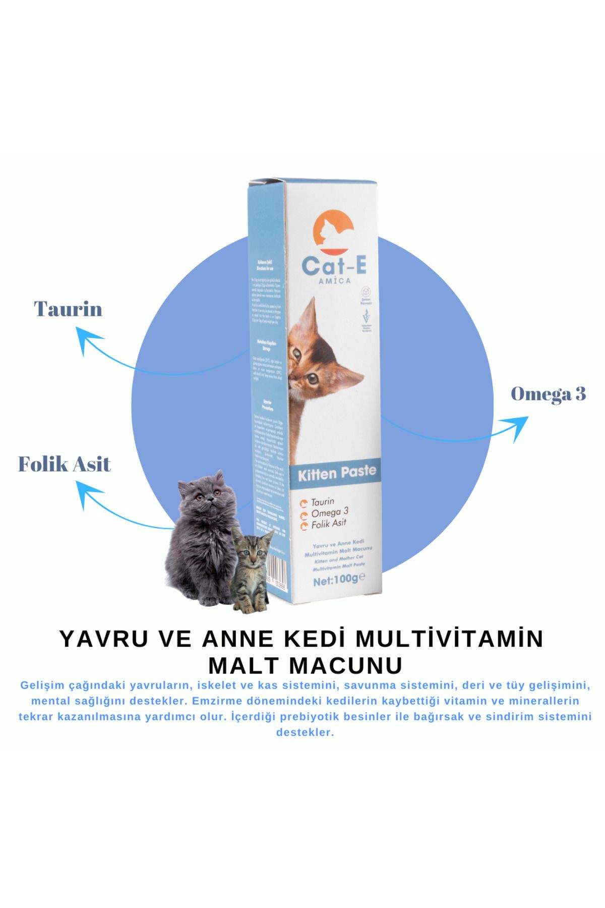 KİTTEN PASTE YAVRU VE ANNE KEDİLER İÇİN MAL MACUNU