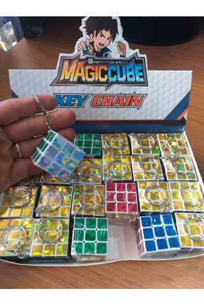 Cube Anahtarlık Sedef Kaplama Kolay Dönen 3*3 Zeka Küpü Olgun (2 Lİ SET) Image 0