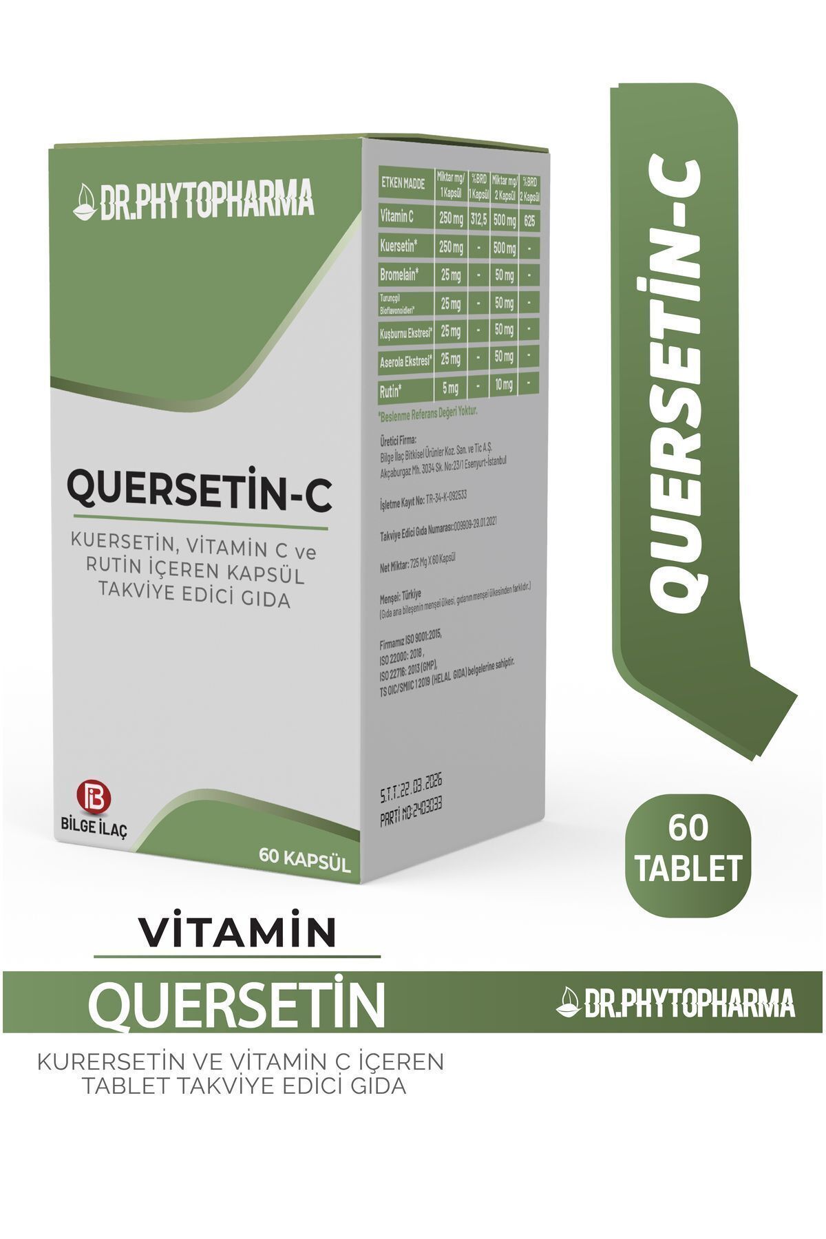 Dr Phytopharma Quercetin,Vitamin C, Bromelain...