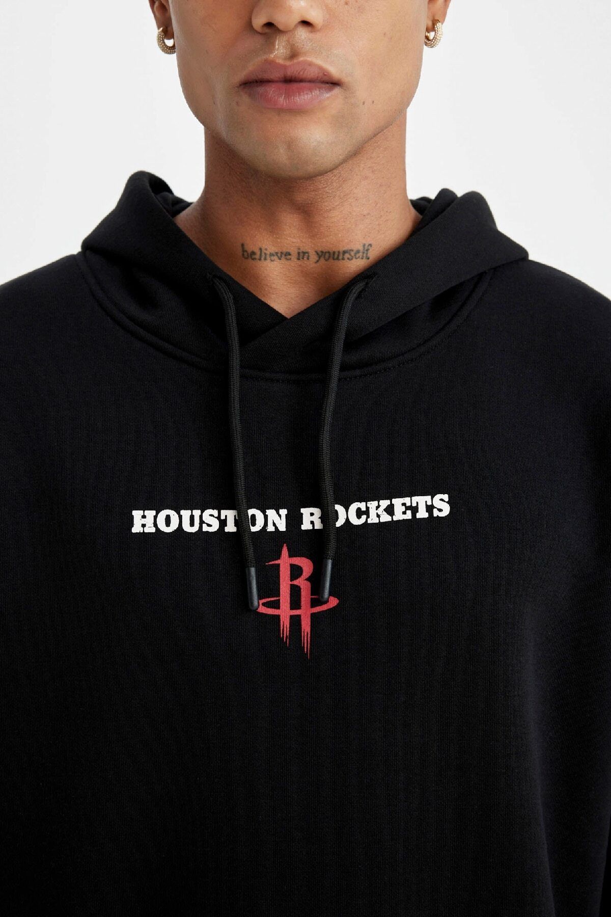 Fit Nba Houston Rockets Comfort Fit Kapüşonlu Kalın Sweatshirt C9276ax24au