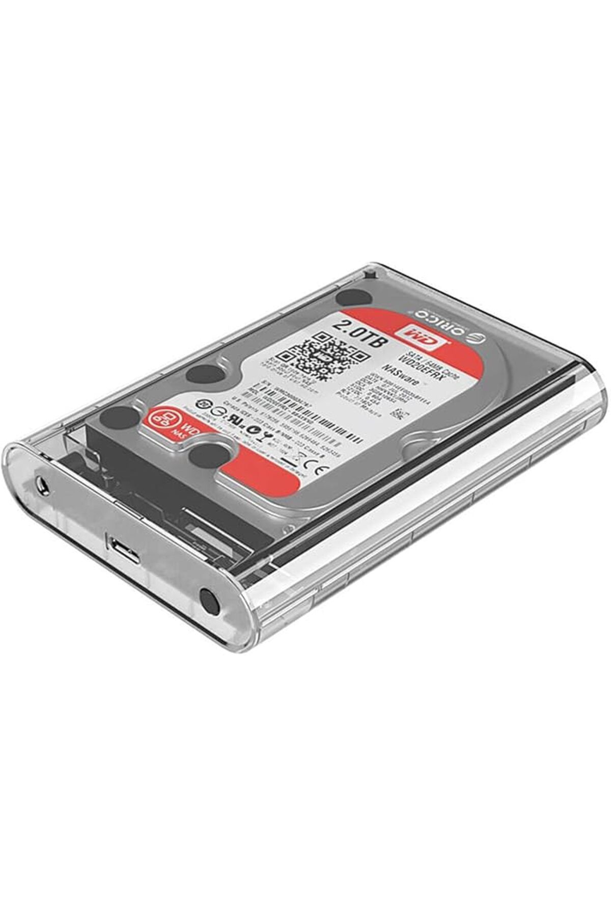 ORICO USB 3.0 Micro B Şeffaf 2.5” 3.5” inch SATA SSD Hard Disk Kutusu