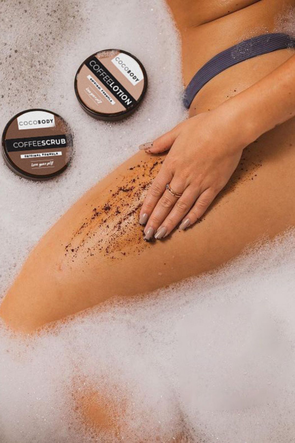 Coffee Scrub & Coffee Lotion - Antioksidanlı, Çatlak ve Selülit Onarıcı, Çilek ve Batık Giderici Set