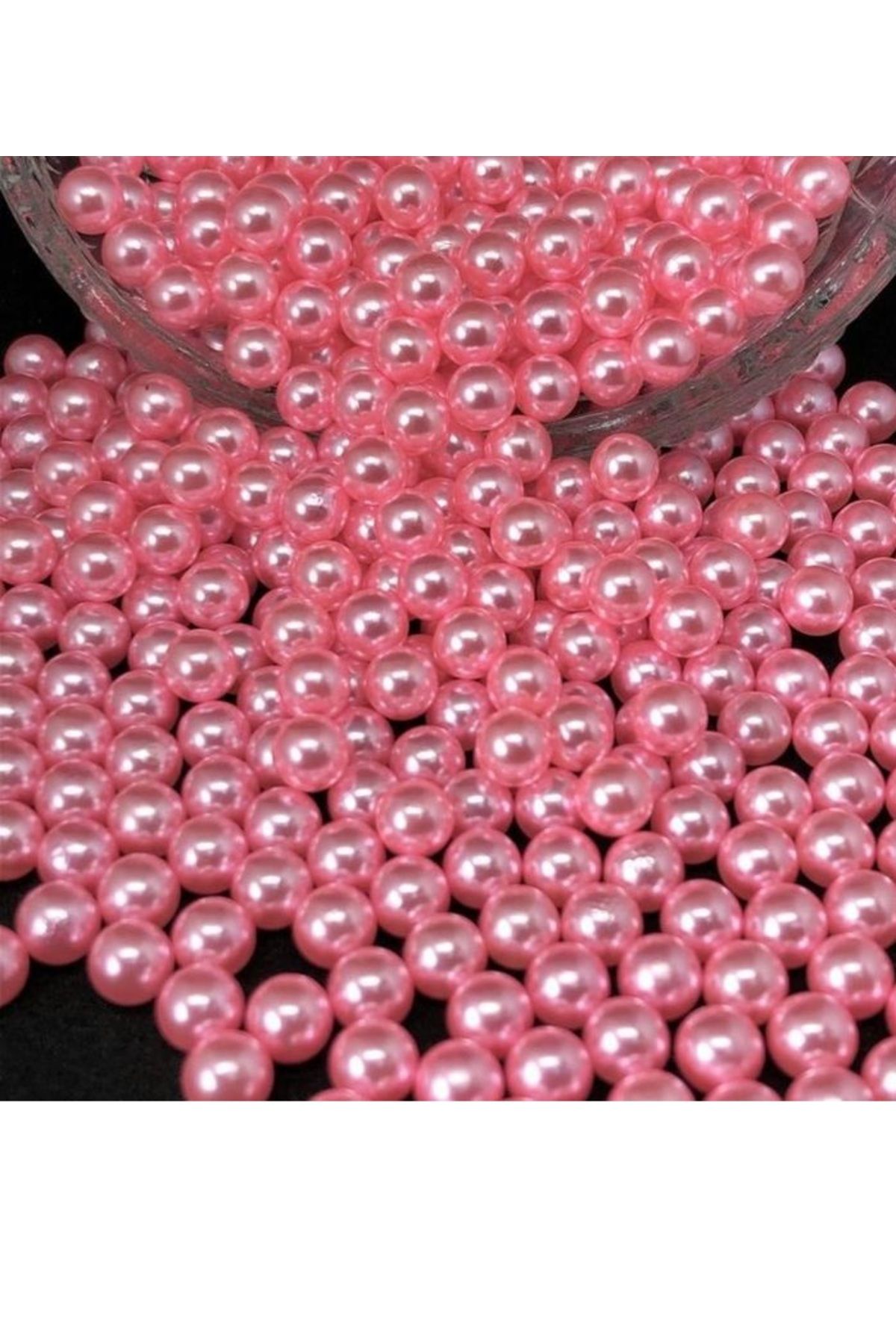 312 KONSEPT 8 Mm Pembe RenkPlastik İnci Boncu...