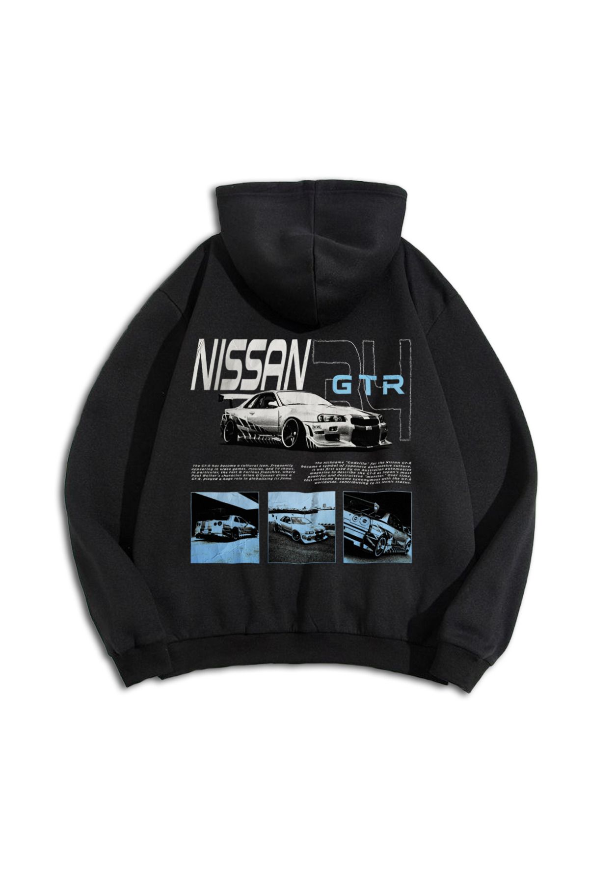 MODA Unisex Nissan GTR BaskıDetaylı Rahat Kap...