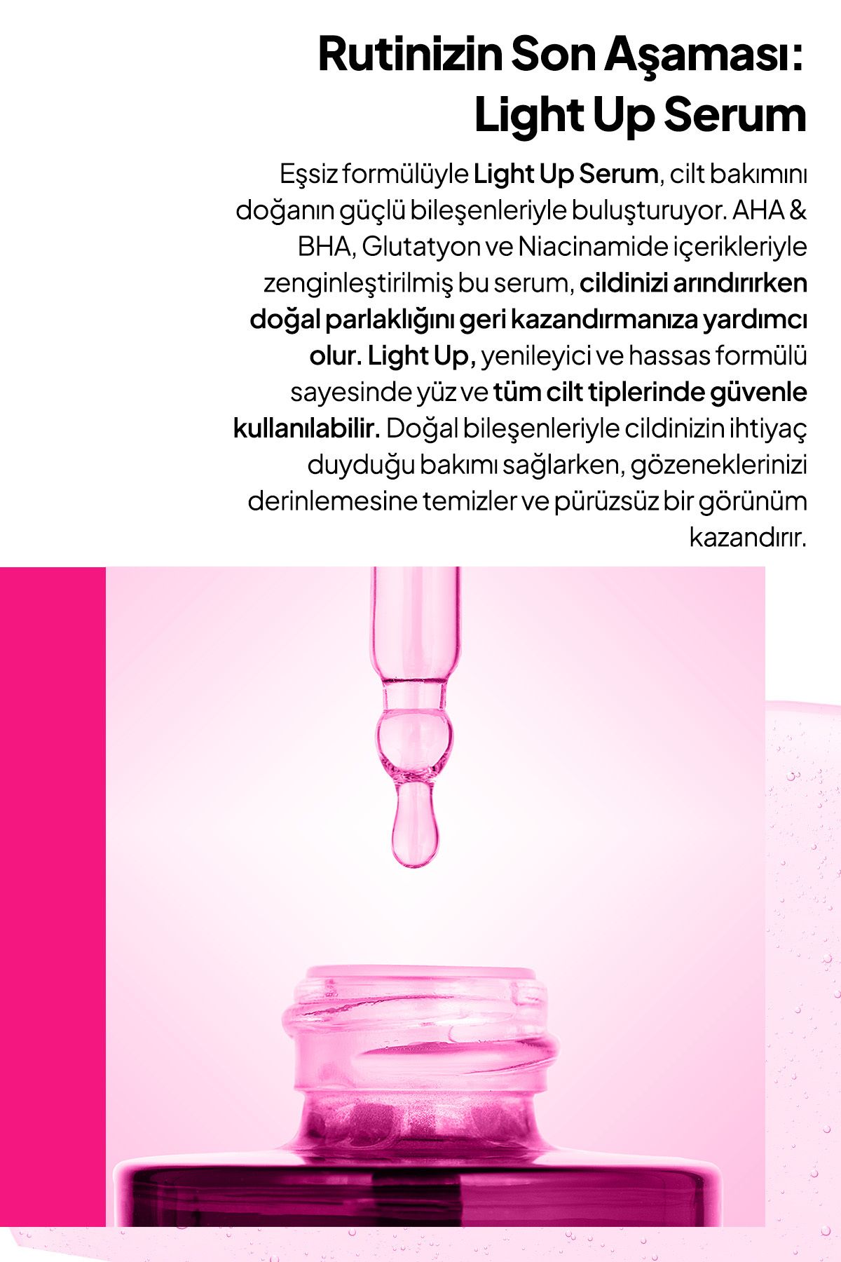 Phlab Light Up Cilt Aydınlatıcı Serum, Cilt Leke Azaltıcı Etkili Serum, leke karşıtı Serum