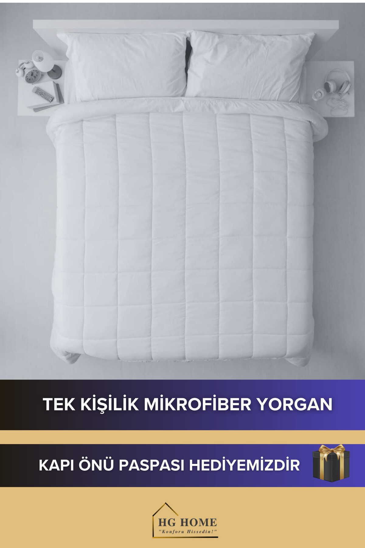 HİG HOME LuxeSleep TekKişilik Microfiber Yorg...