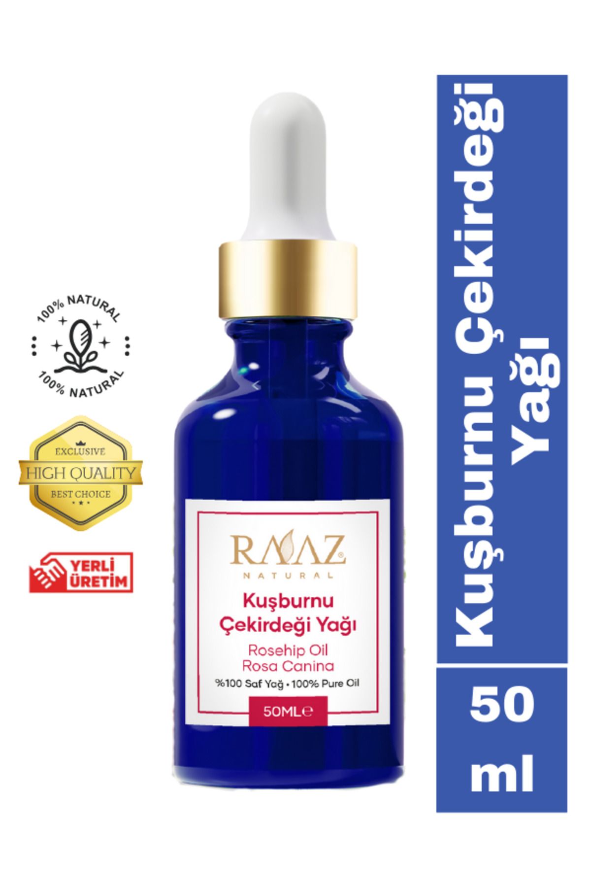 RAAZ Kuşburnu Çekirdeği Yağı50 Ml %100 Saf Ve...