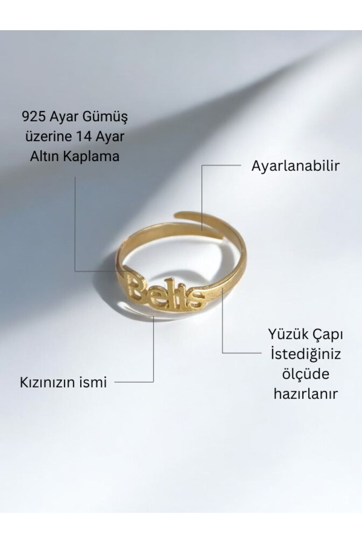 İsimli 925 Ayar Gümüş Kız Çocuk Yüzük, Çocuk Yüzükleri, Çocuk Yüzüğü, Çocuk Yüzük Modelleri,