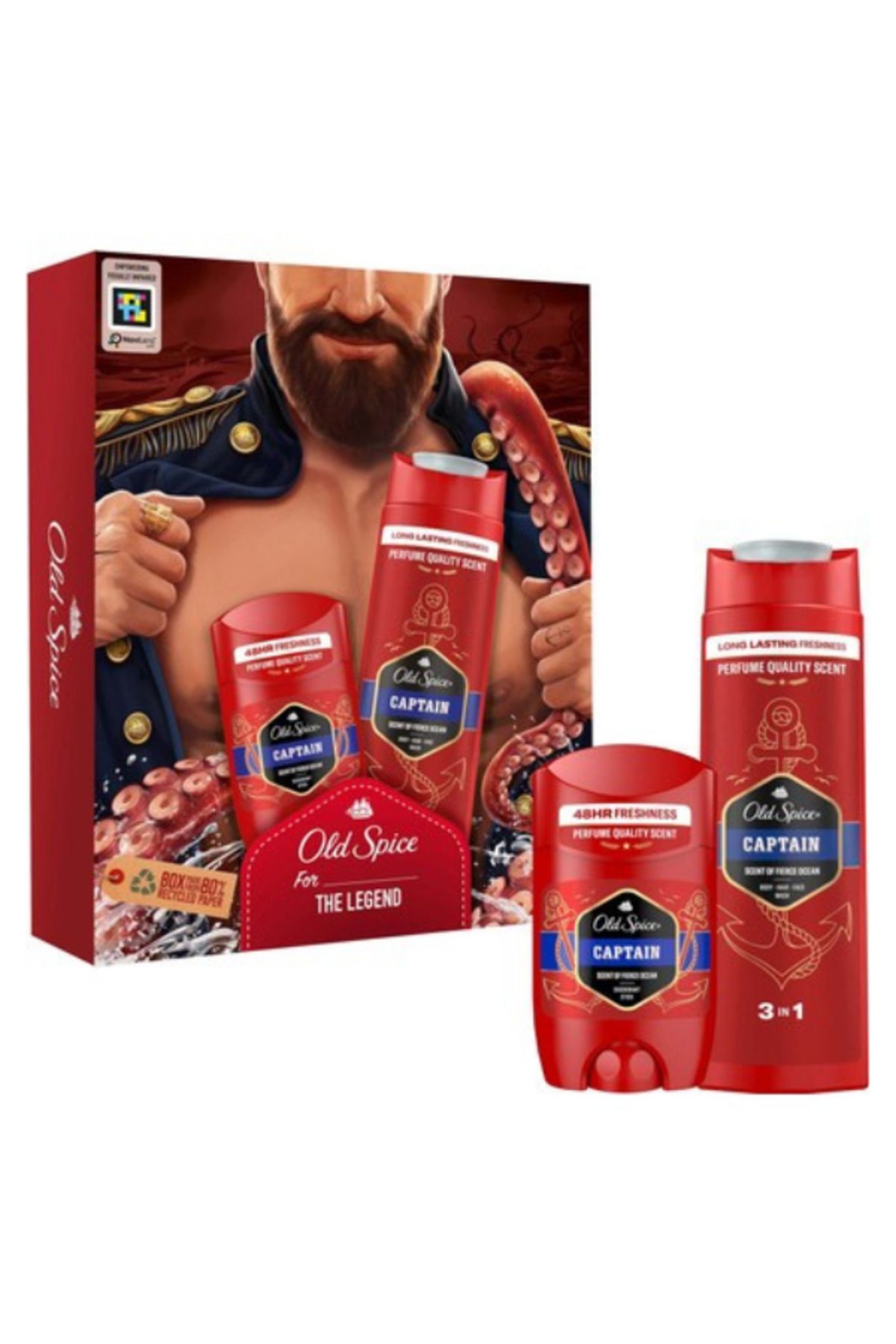 Old Spice Captain Deo Stick50ml & Duş Jeli 25...