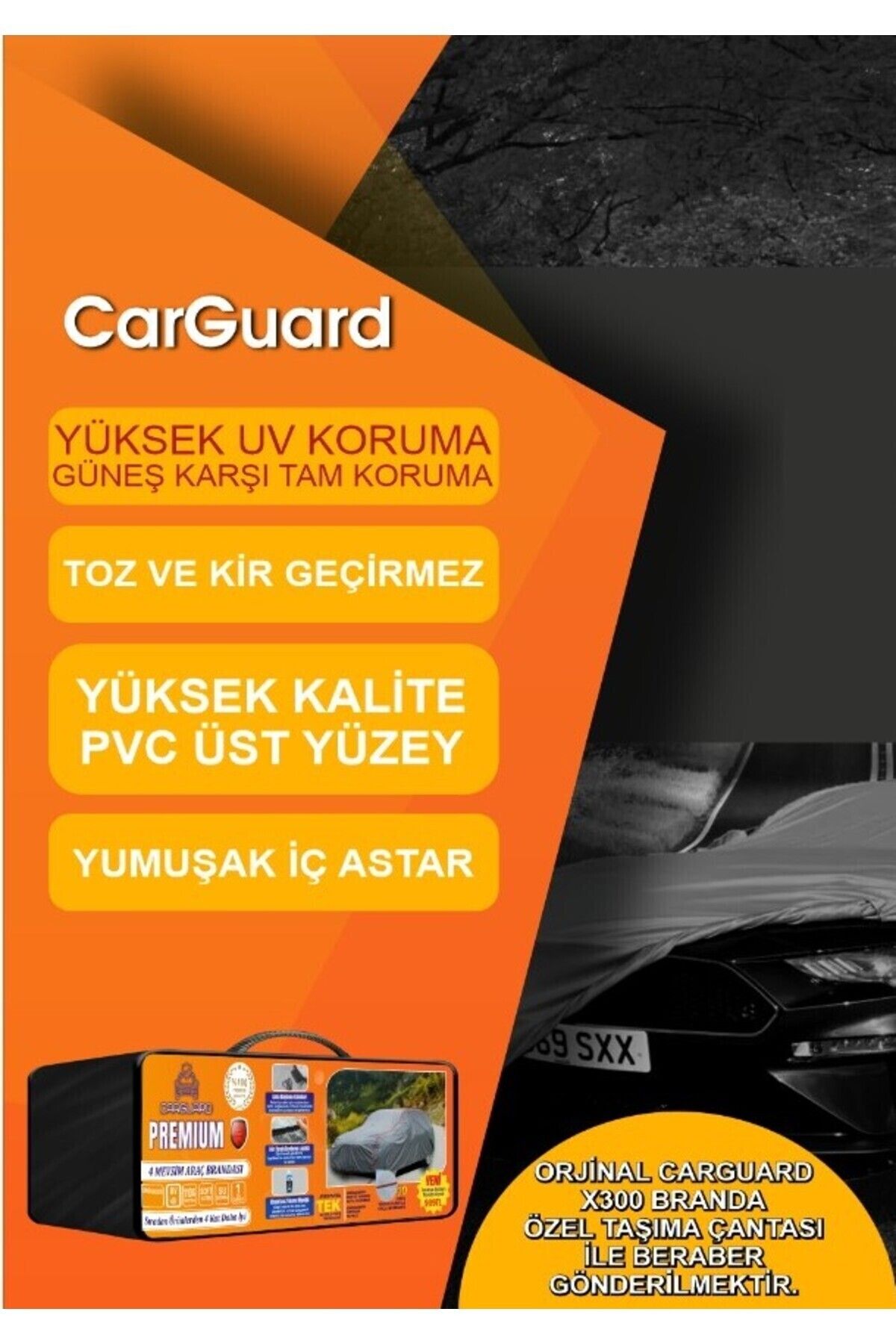 Tüm SUV Araçlar ile Uyumlu ile Uyumlu Lüks Araba Brandası Miflonlu Branda Oto Çadır Örtü