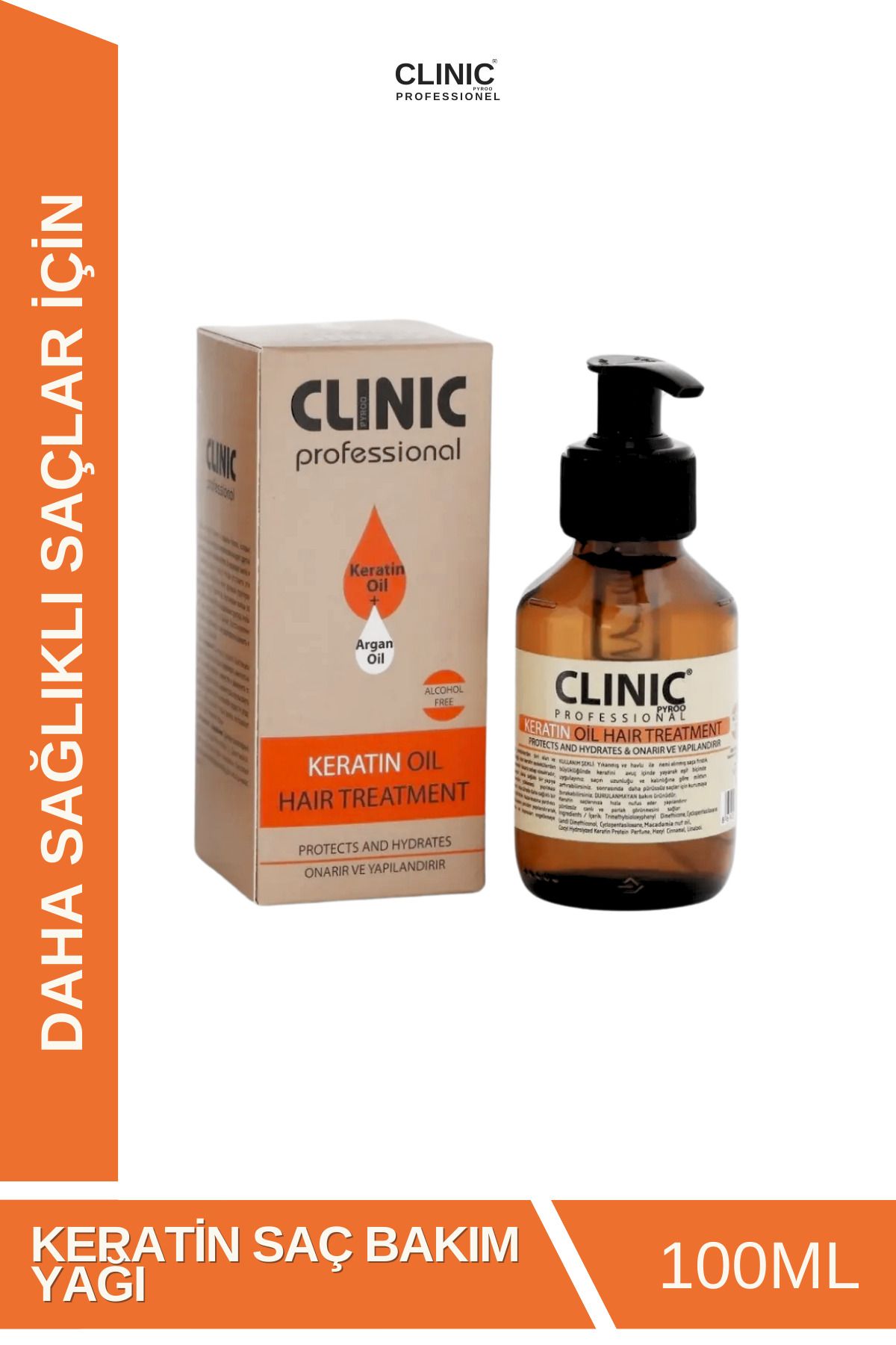 CLINIC PYROO Keratin BakımYağı (100 ML)