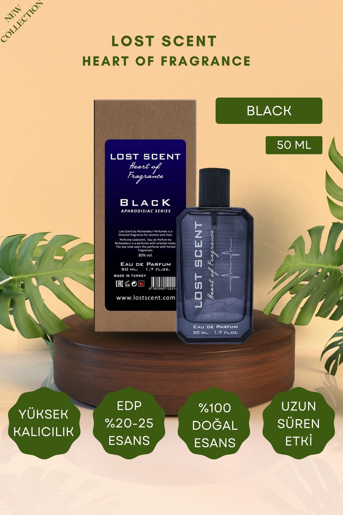 Lost Scent Black 50 ml Edp -Çekici ve Gizemli...