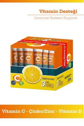 Vitamin C Çinko Vitamin D 20 Efervesan Tablet - 6'lı Stant Image 0