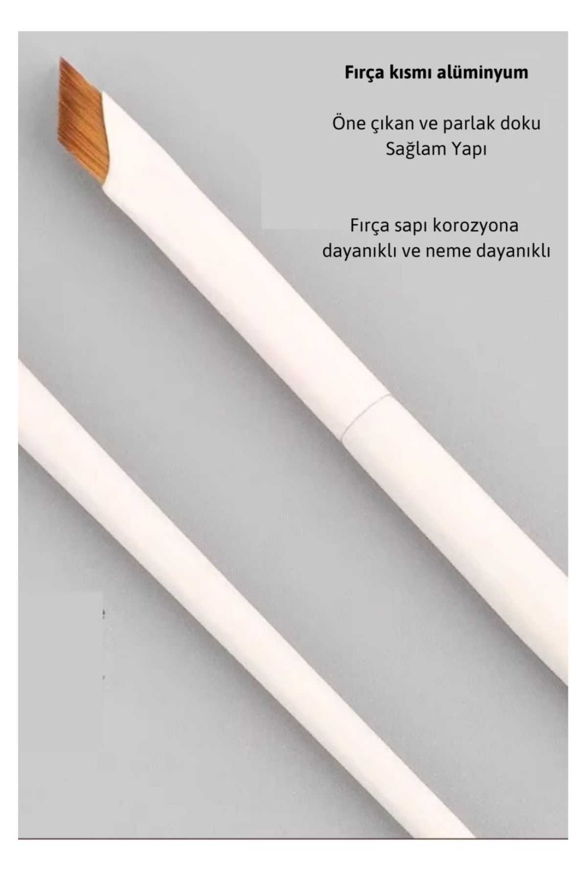 Çekici Kaş Fırçası Dumanlı Göz Farı Kalemi Fırçası Eyeliner Çekme Burun Kontur Makyaj Fırçası