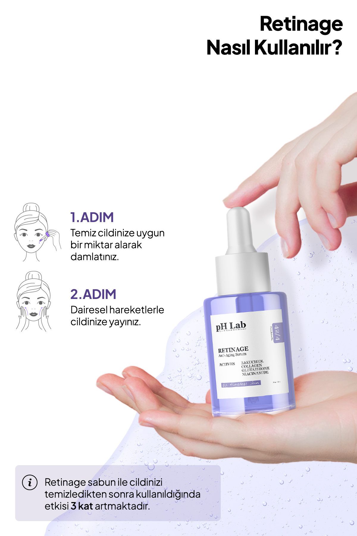 Phlab Retinage Anti Aging Yaşlanma Karşıtı Yüz Serumu, Kırışıklık Karşıtı Serum