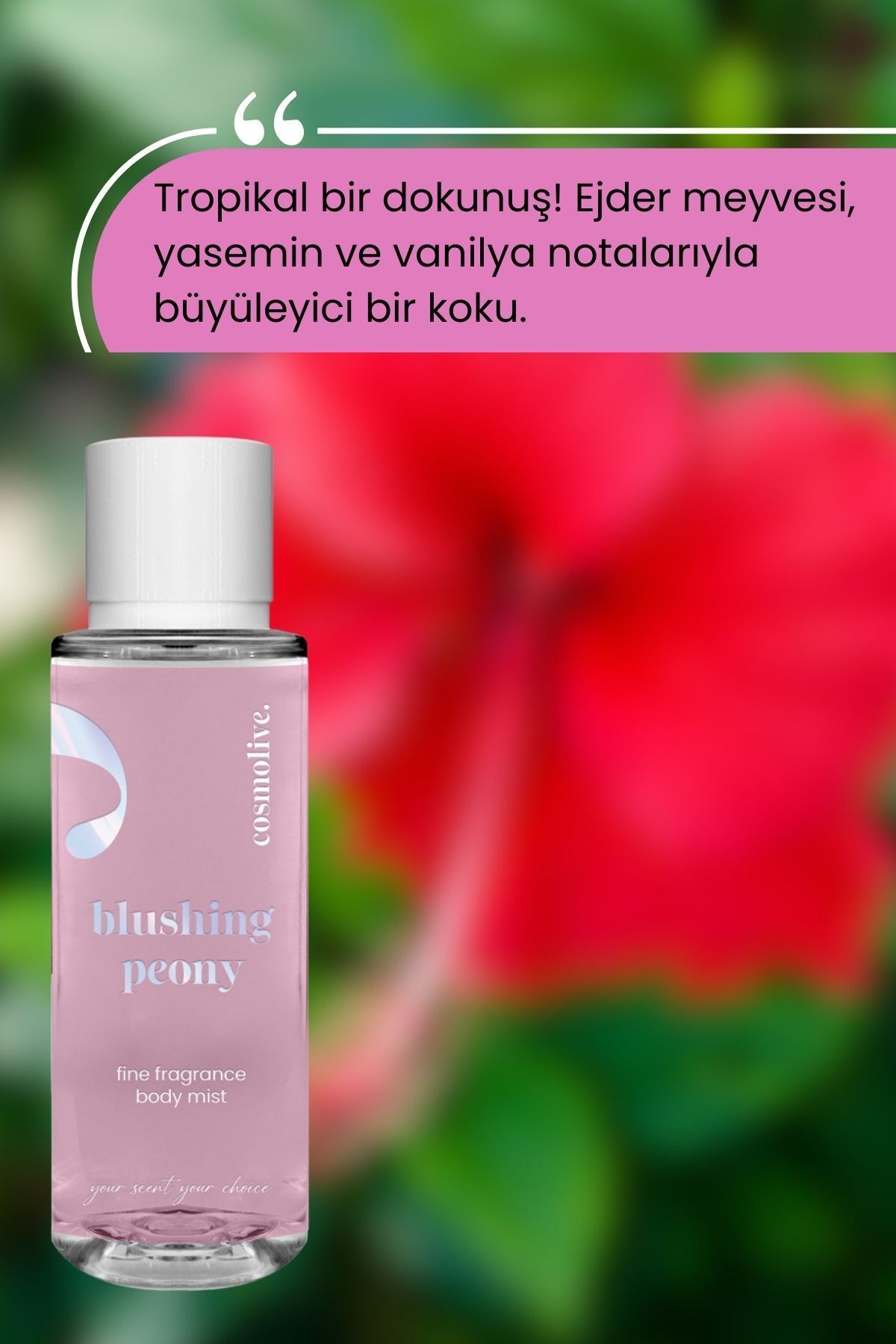 Brazillian Crush Cheirosa 68 Body Mist Vücut Spreyi Blushing Peony Kadın Saç Parfümü