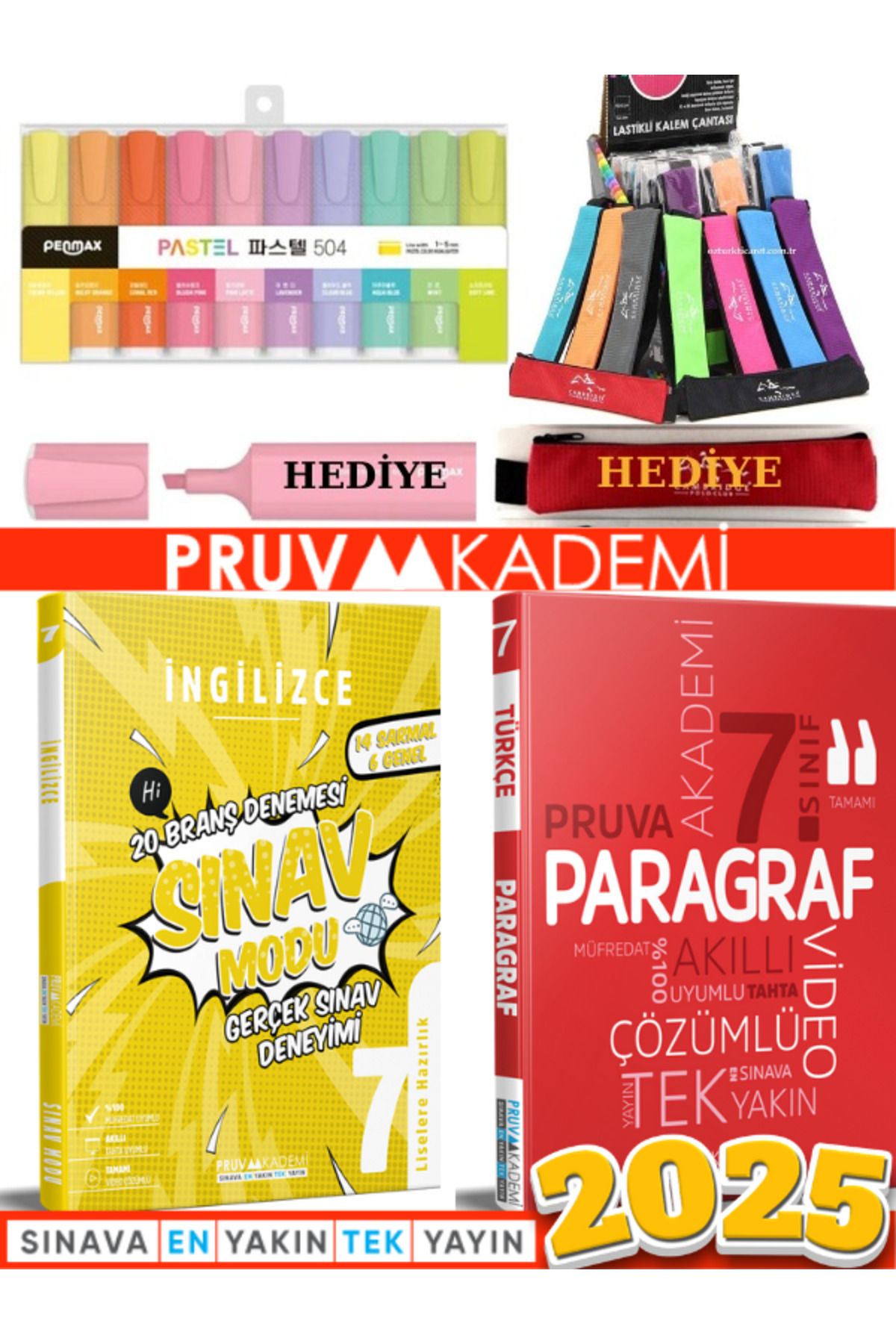 Pruva Akademi 7. SINIFİNGİLİZCE BRANŞ DENEMES...