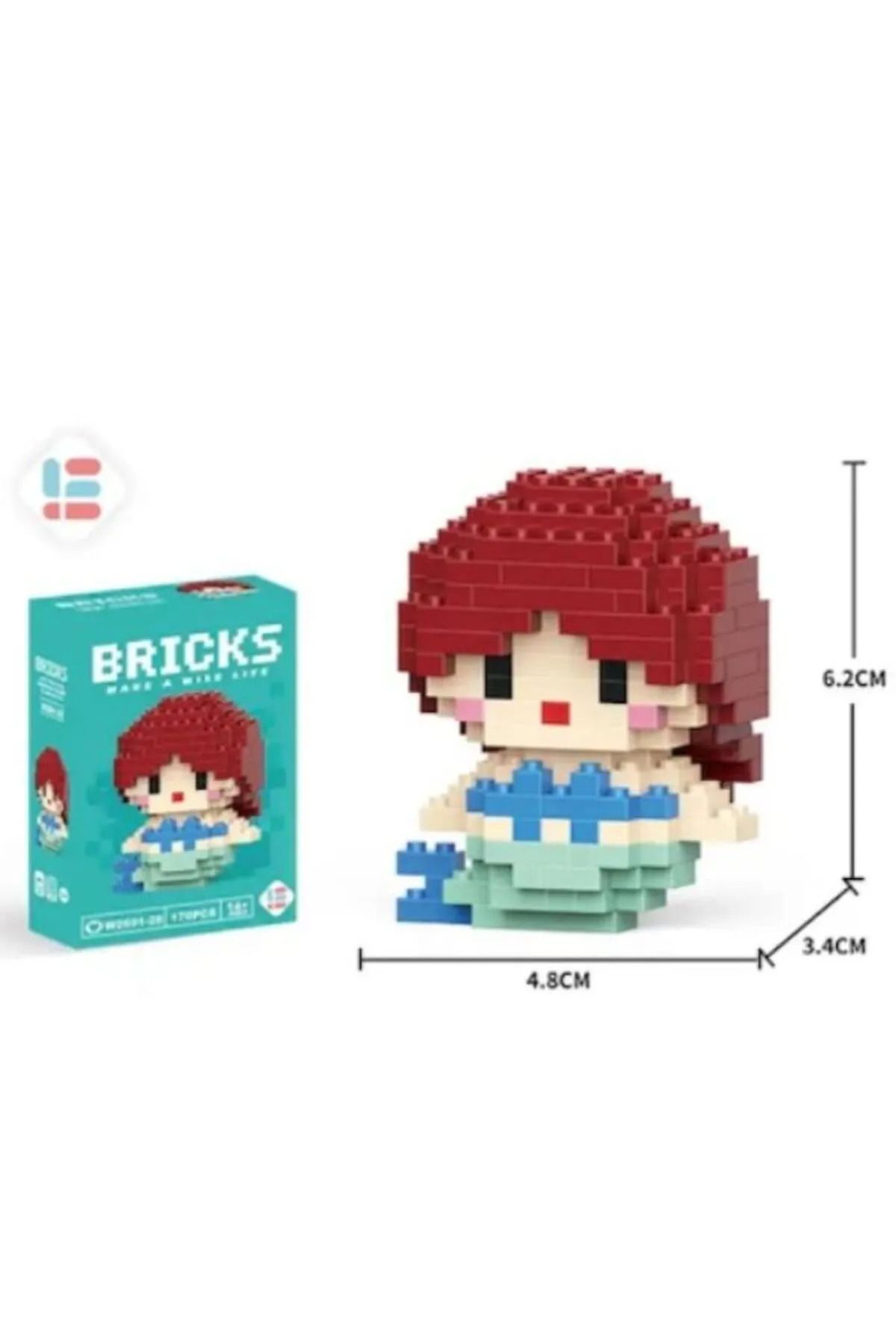 Bricks Deniz kızı Ar*el 3DYapboz Puzzle