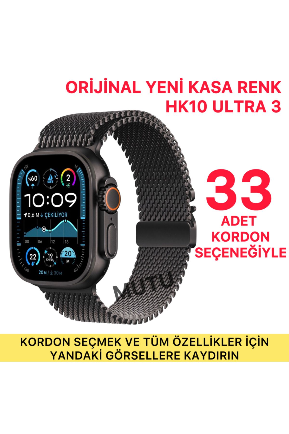 MUTU HK10 ULTRA 3 Watch Ultra2 Yeni Kasa Son...