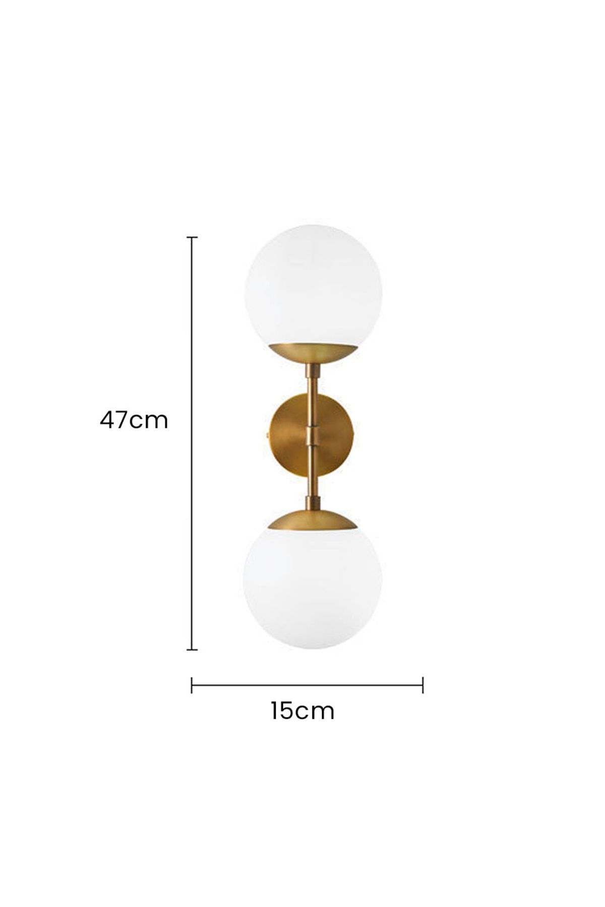 Modern Tasarım Beyaz Opal Camlı Pilli Aplik Aç Kapa Butonlu Tak Çalıştır Kablosuz Eskitme Gold