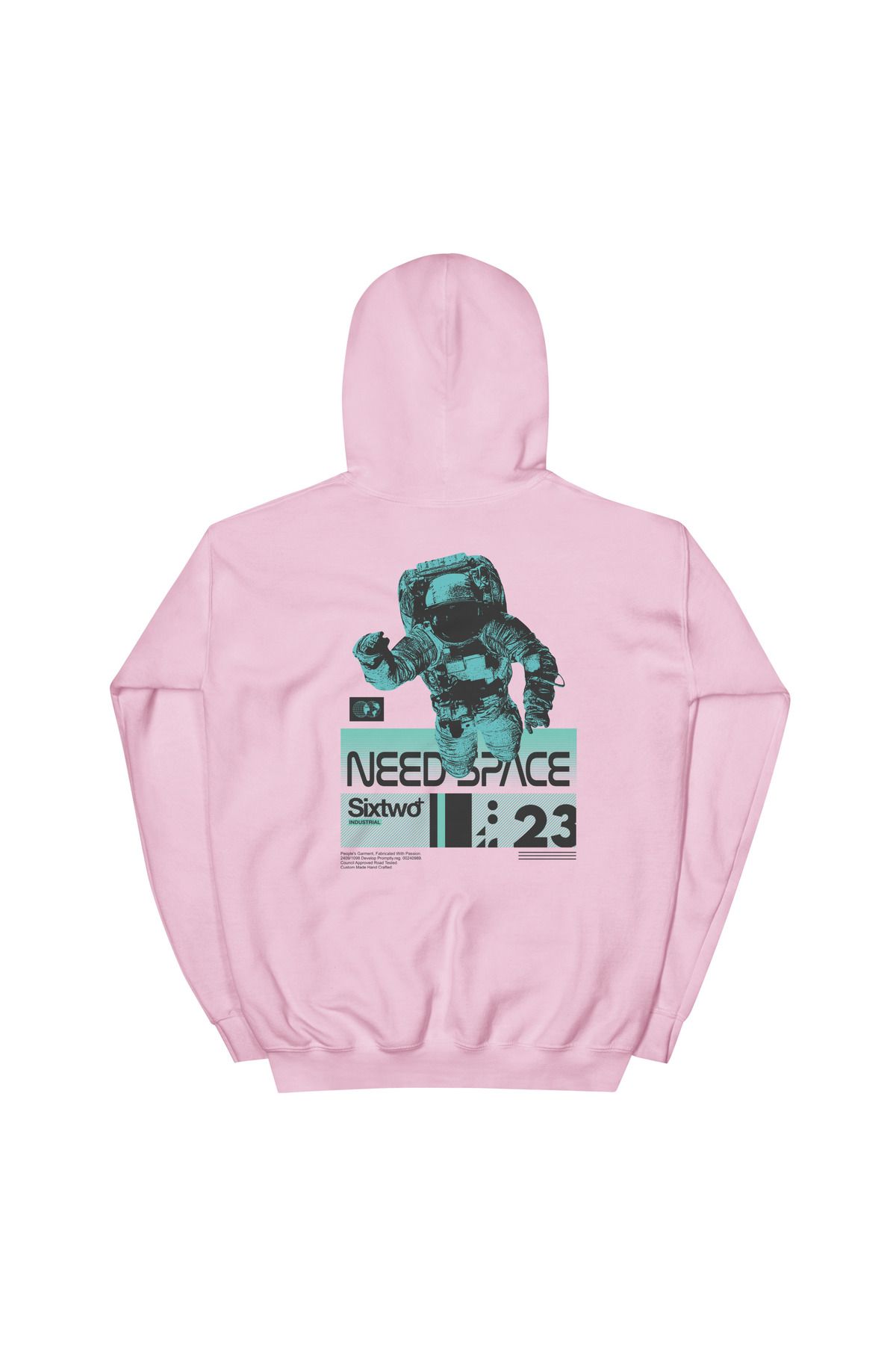 Unisex Need Space Baskılı Oversize Sweatshirt