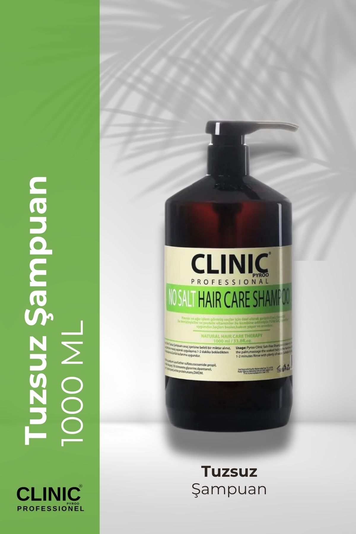 CLINIC PYROO Tuzsuz Şampuan1000ml