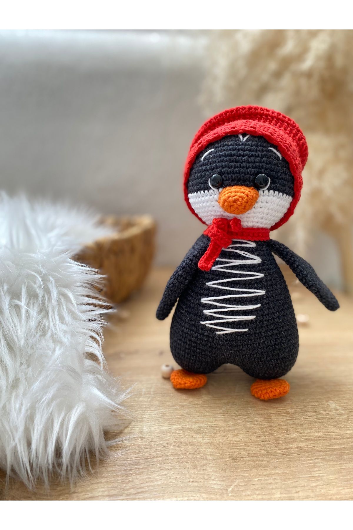 NK GURUMİ Amigurumi ŞapkalıPenguen