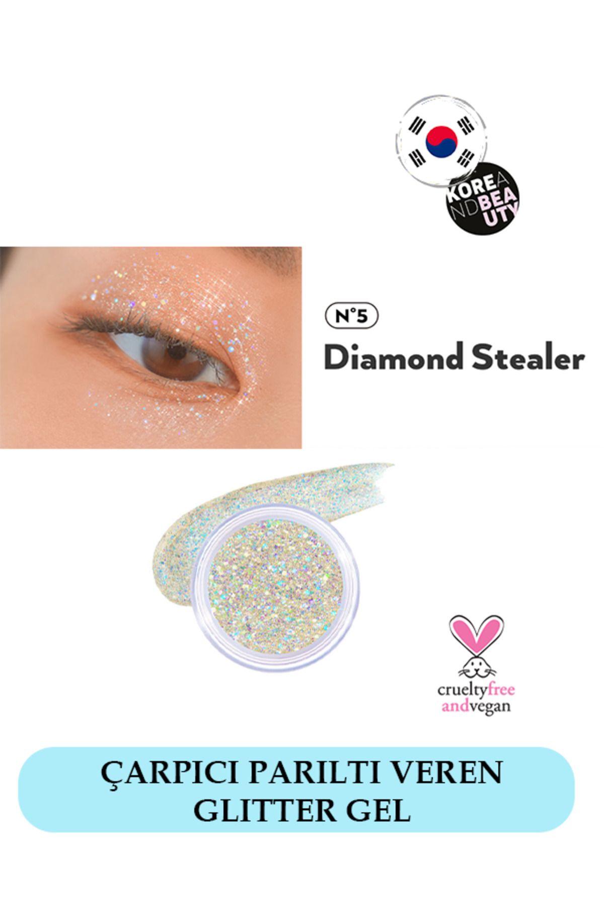 UNLEASHIA - Get Loose GlitterGel N°5 Diamond...