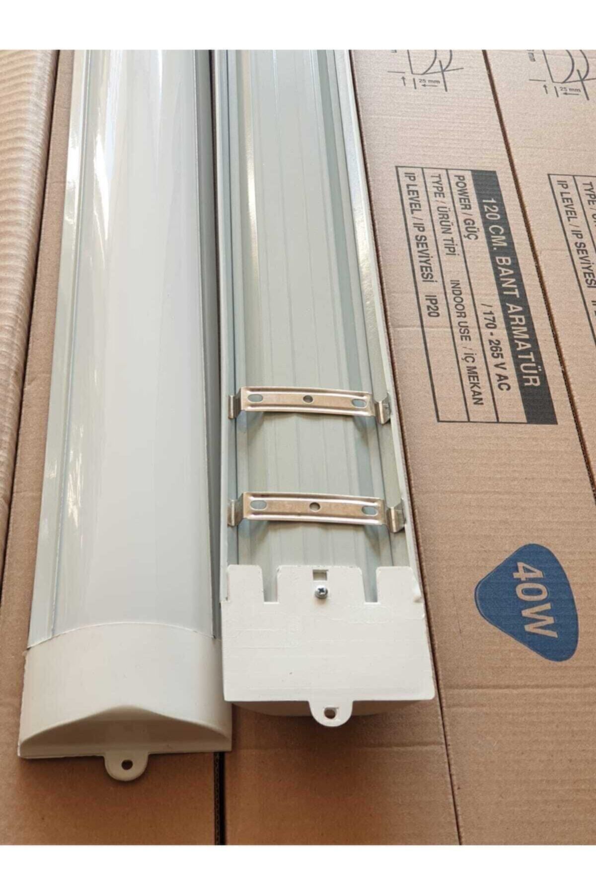 40 Watt Led Bant Armatür Yatay 120 Cm Beyaz Aynı Gün Kargo