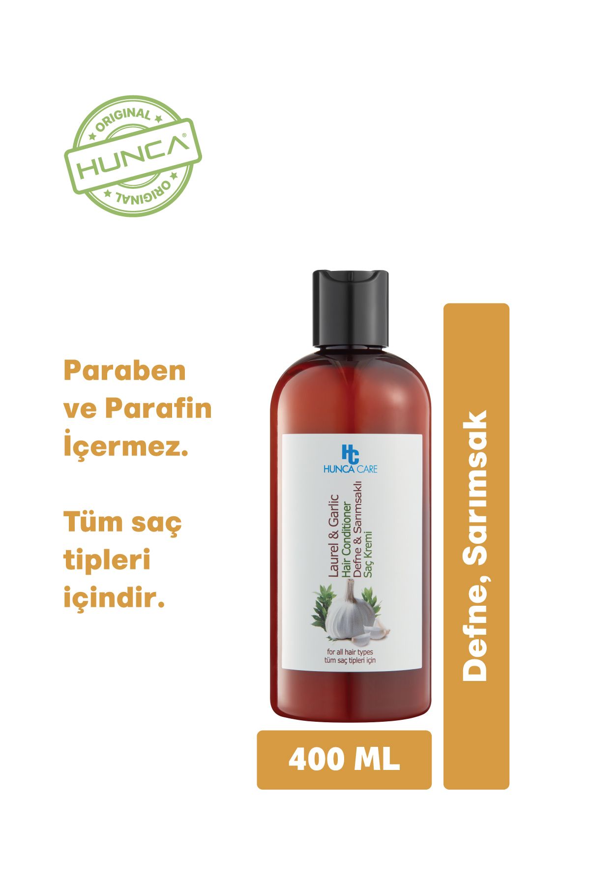 Hunca Defne & Sarımsaklı SaçKremi 400 ml