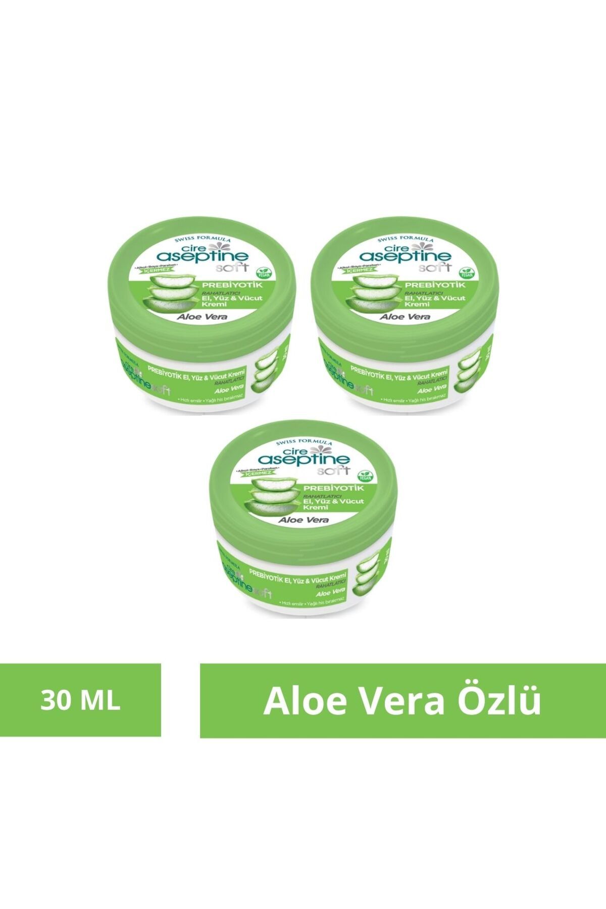 Cire Aseptine Soft Aloe VeraPrebiyotik Nemlen...