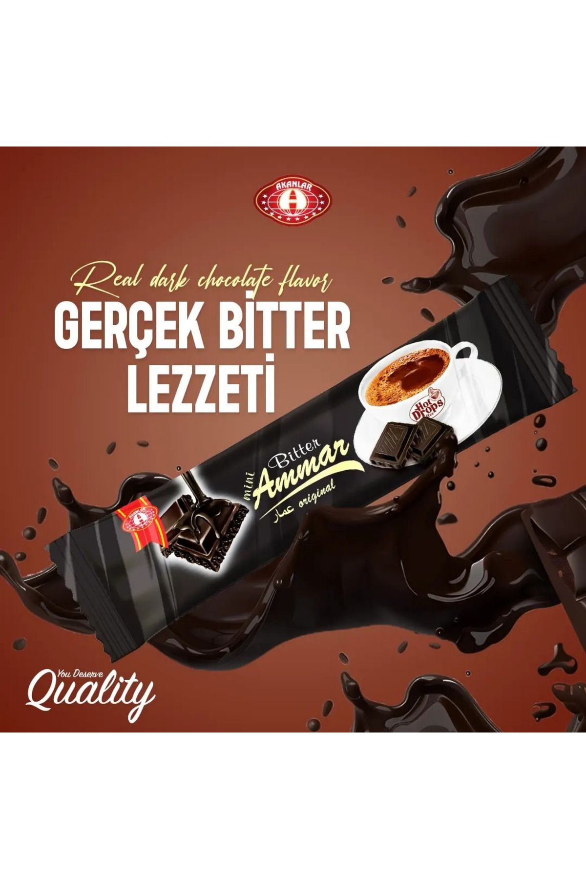 Bitter Çikolata (50 ADET X 7 GR) Bitter Aradığınız Lezzet